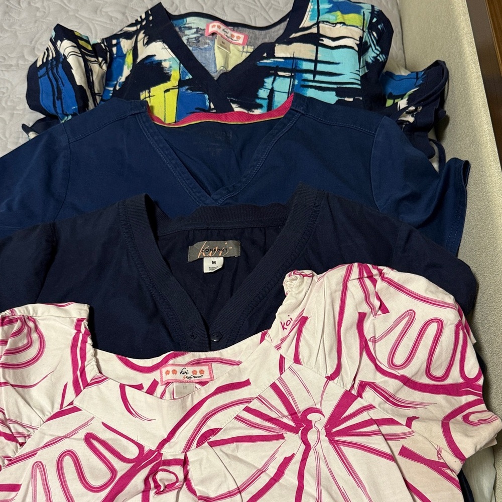 Koi Kids Short Sleeve Tees - Navy, Pink, and Multicolor